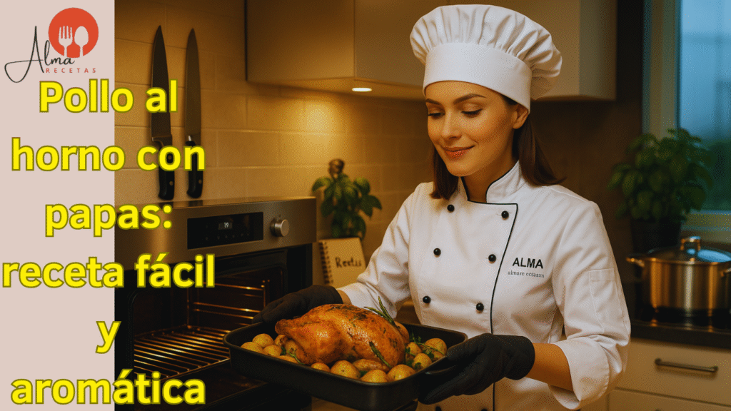 Pollo al horno con papas: receta fácil y aromática