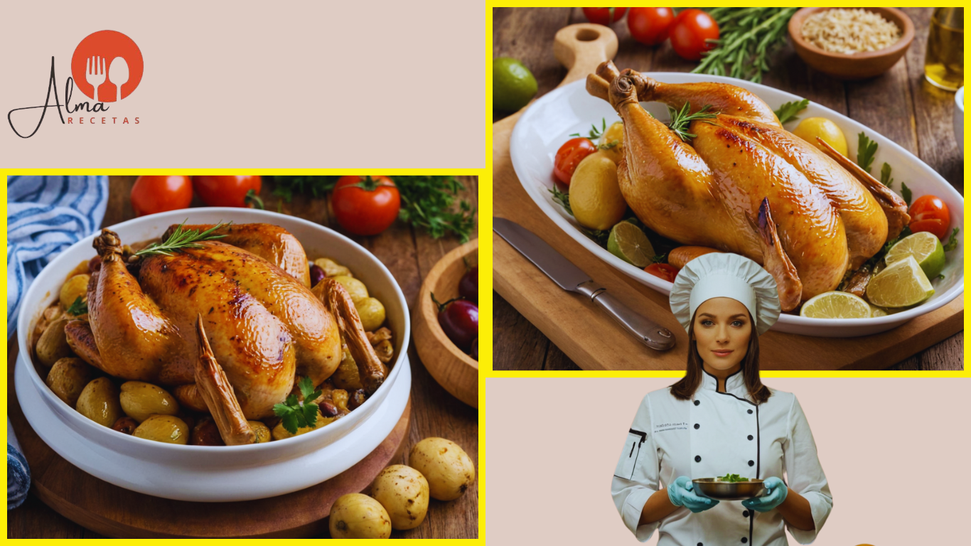 Pollo al horno con papas: receta fácil y aromática