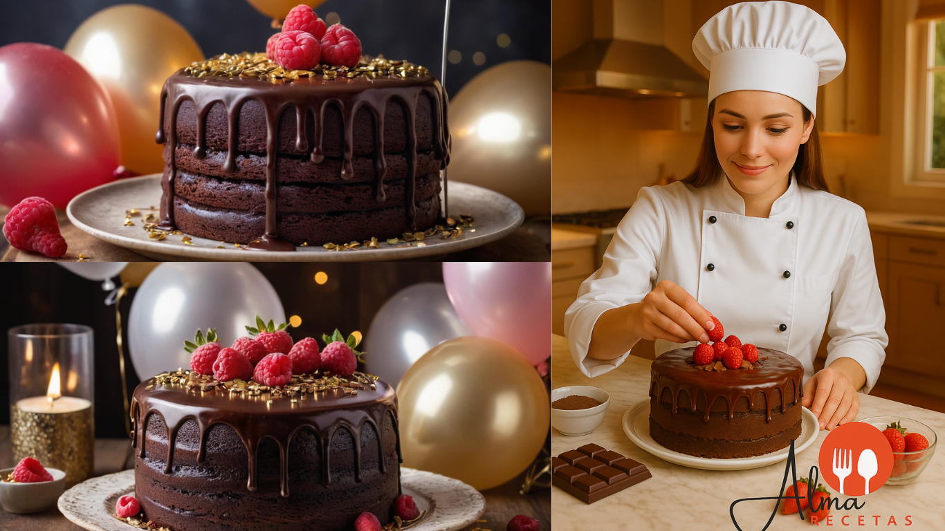 Pastel de Chocolate para Cumpleaños: Receta Intensa y Deliciosa
