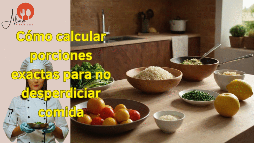 Cómo calcular porciones exactas para no desperdiciar comida