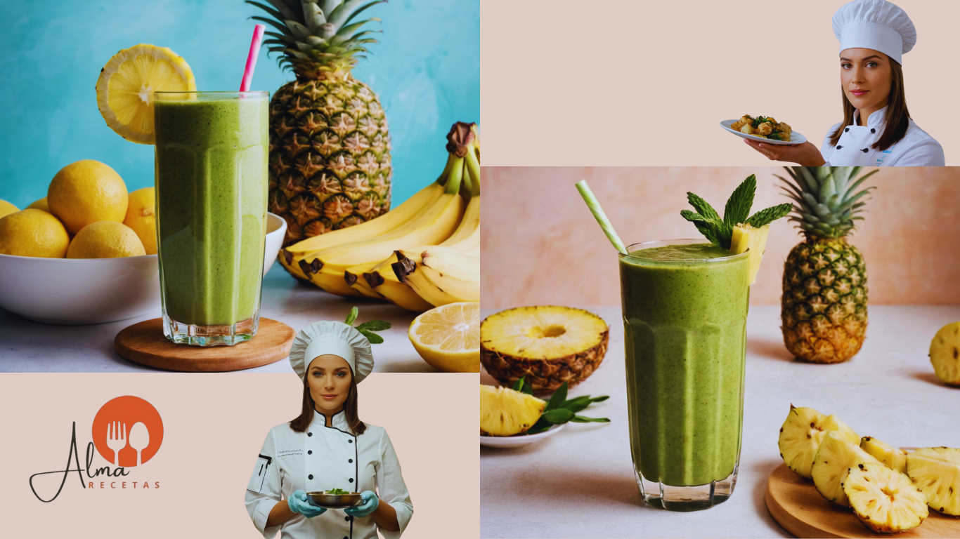 Smoothie energizante de espinaca y piña – Receta saludable