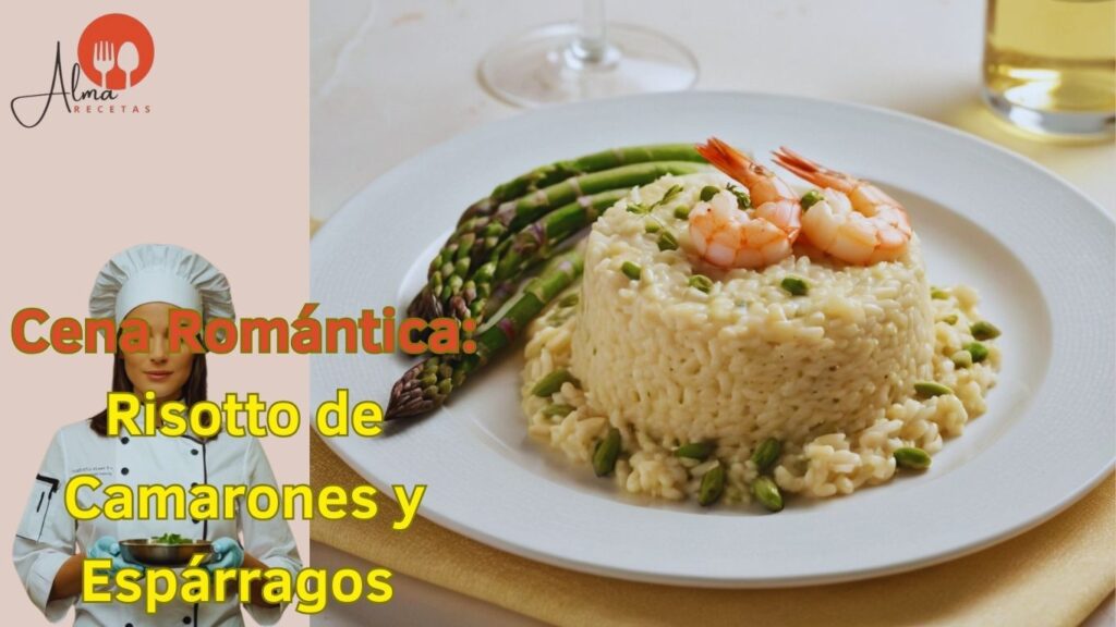 Cena Romántica: Risotto de Camarones y Espárragos
